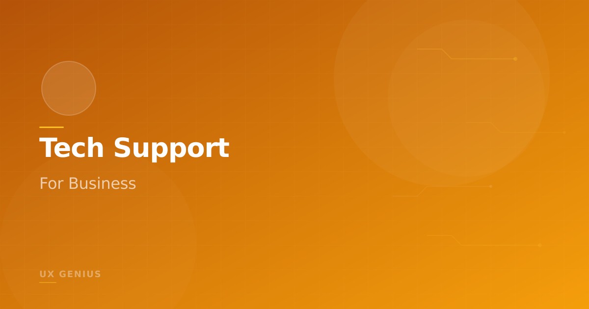 Comprehensive Business Tech Support