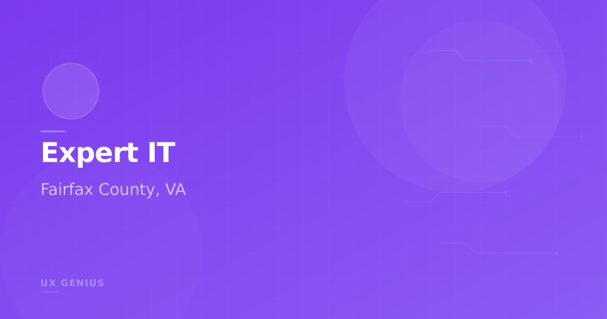 Expert IT Services in Fairfax County, Virginia