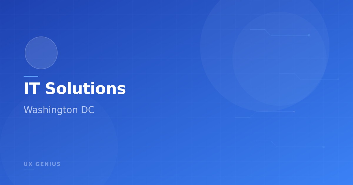 IT Solutions for Washington D.C. Businesses