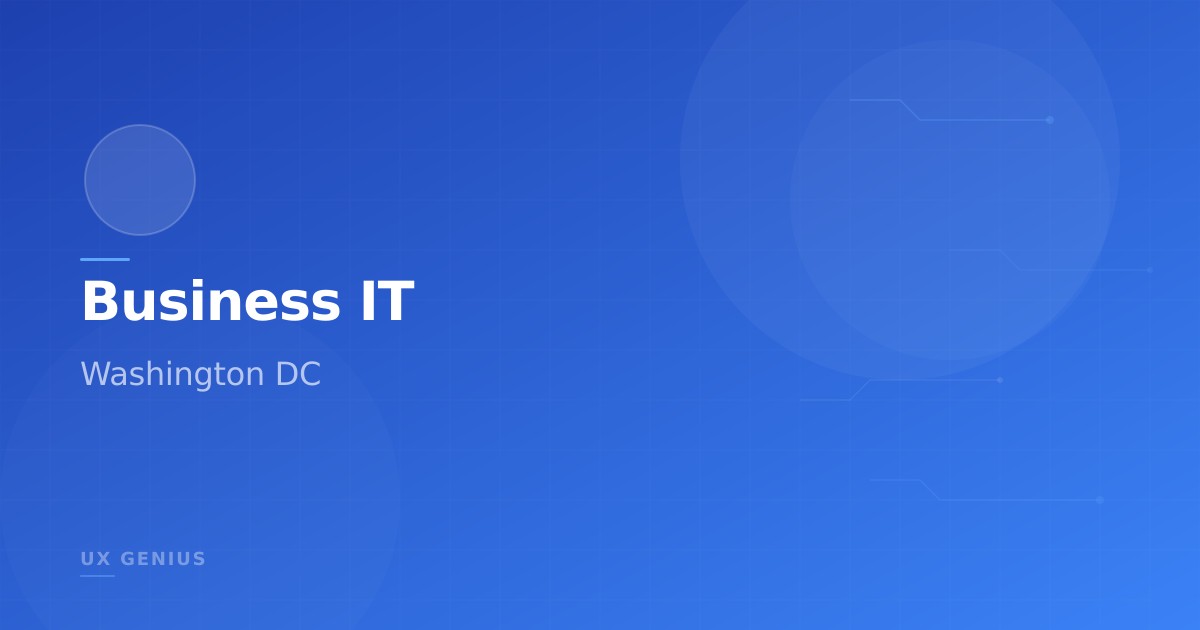 Streamlining Business IT Operations in Washington DC