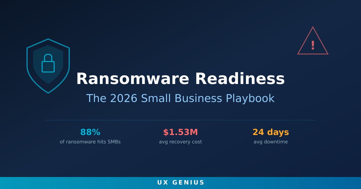 Ransomware Readiness for Small Business: The 2026 Playbook
